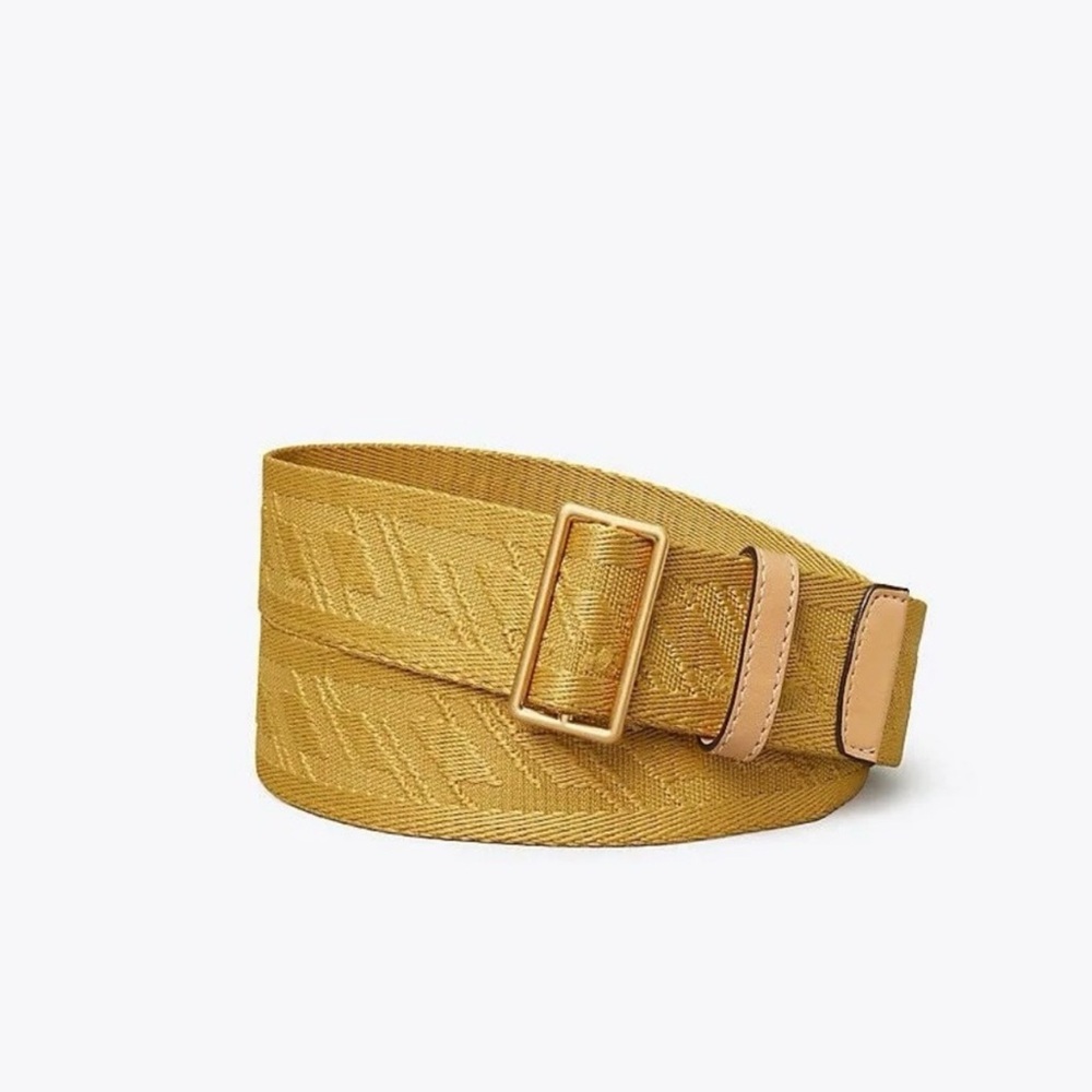 EUC Tory Burch Gold Textured Belt